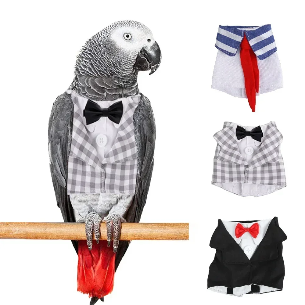 Bird Costumes Flight Suit Clothes Patches Diaper Tuxedo Christmas Cosplay Party Training Accessories for Parrots Birds Supplies