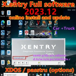 2023.12 xentry pełne oprogramowanie oprogramowanie diagnostyczne 2023.12 xentry das vediam.o D T.S W i EPC starfide.r dla MB STAR sd C4/C5/c6