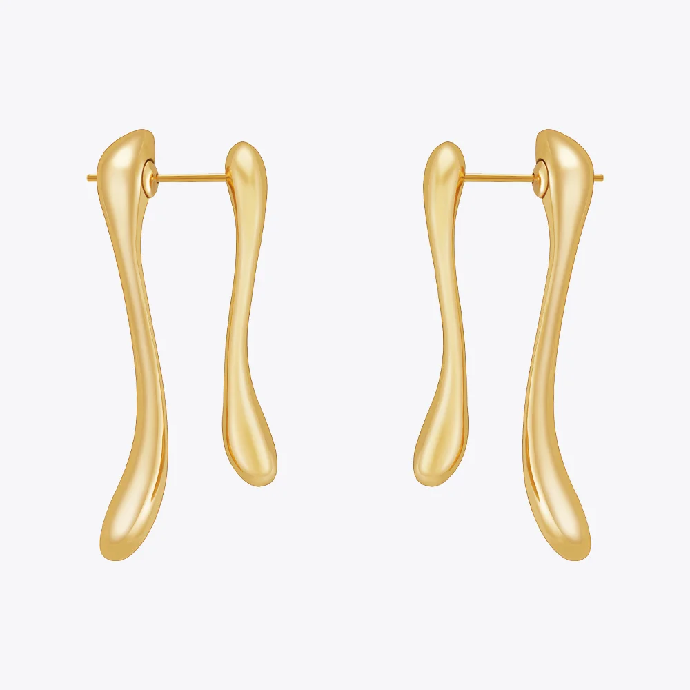 

Aretes De Mujer Water Drop Stud Earring For Women Gold Color Stainless Steel In Earings Cute Fashion Jewelry Gift 1518