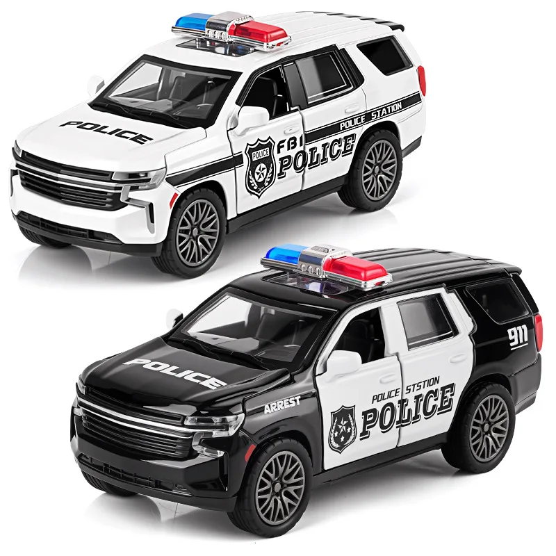 1:32 liga de plástico modelo de carro de polícia porta dupla que pode ser aberta carro de brinquedo infantil ornamentos pull-back menino carro