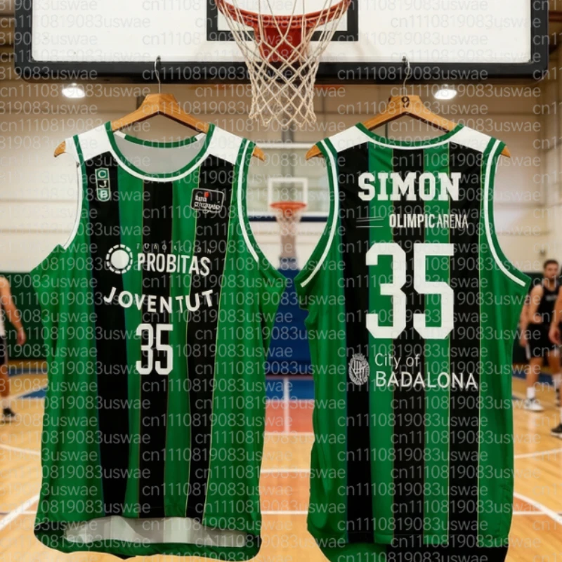 Camiseta Deportiva Informal A-ACB 2026 para Hombre, Camiseta sin Mangas, Sudadera de Regalo, Chaleco J-Joventut, Camiseta de Baloncesto para Gimnasio, 9 Local y Visitante