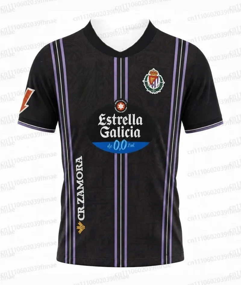 2026 Valladolid 3D Printed Football Jersey Men's Summer Breathable Quick Drying Short Sleeved T-shirt Family Matching Clothing