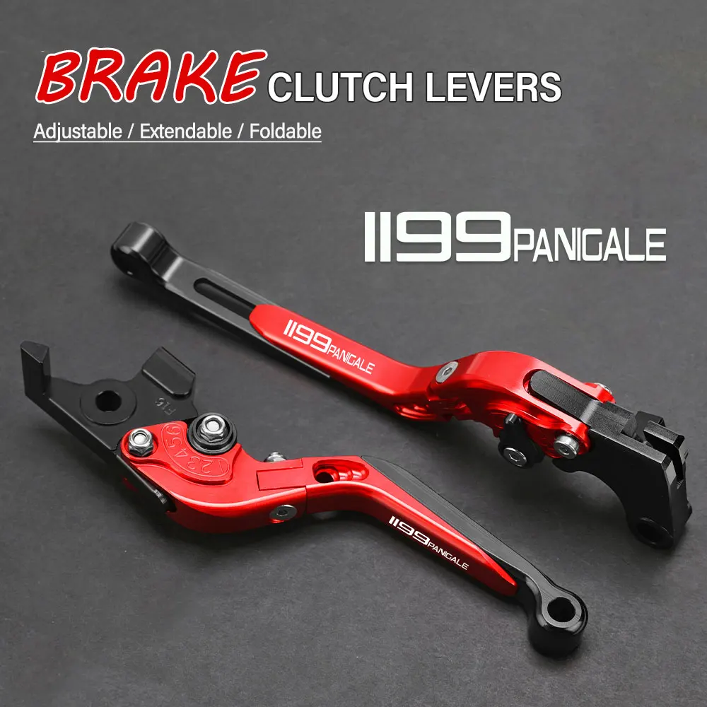 FOR DUCATI 1199Panigale 2012 2013 2014 2015 Motorcycle Hand Brake Clutch Adjustable Levers Handle Folding Extendable Lever grip