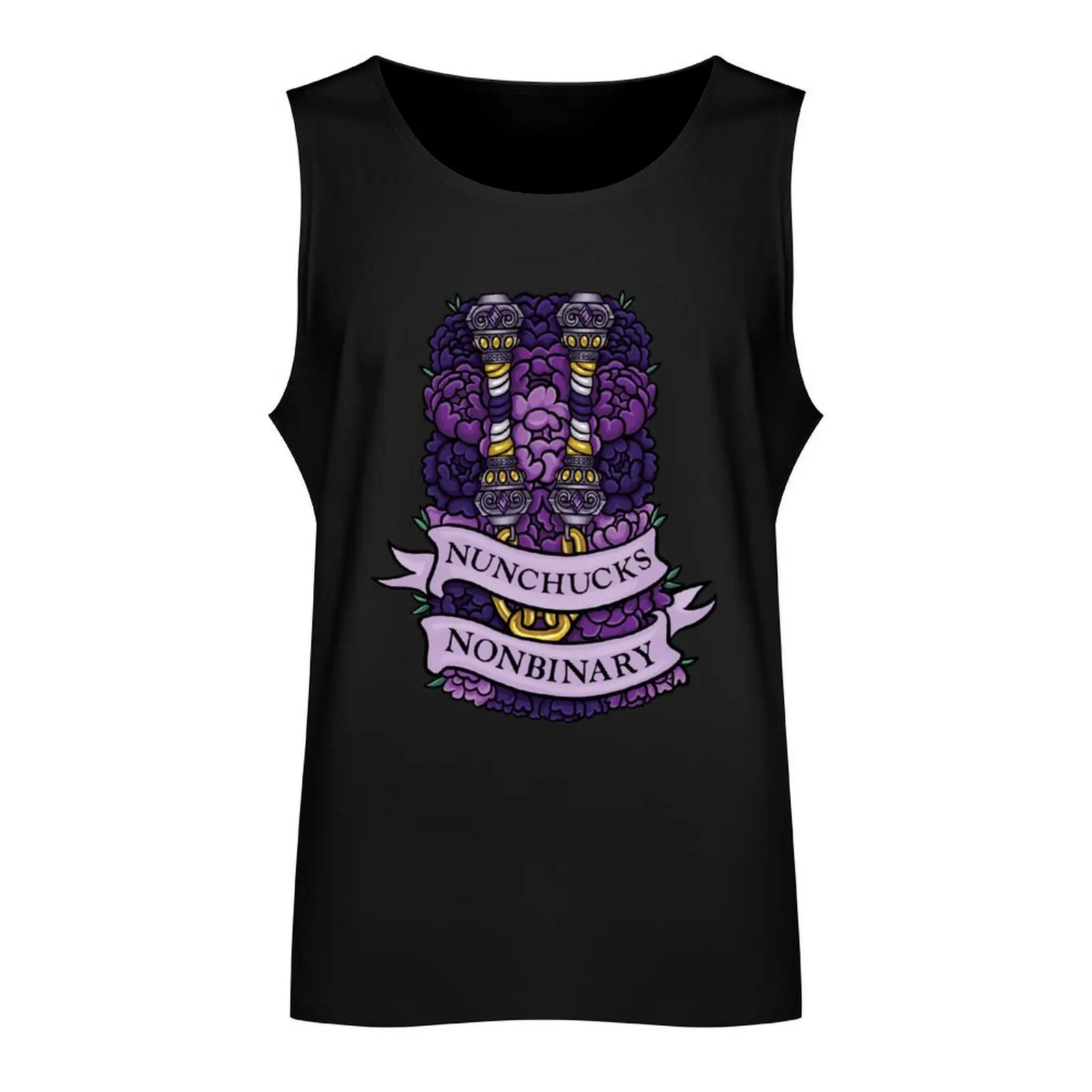 NUNCHUCKS NONBINARY Tank Top Top summer Men's gym gym shirt man