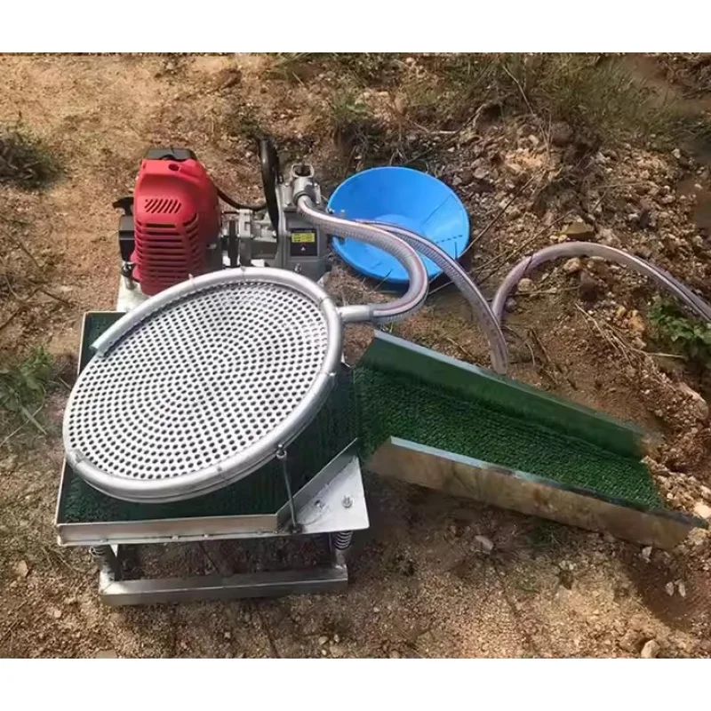 آلة فاصل الوعاء الاهتزازي الصغيرة المحمولة لمعدات تعدين الذهب #5