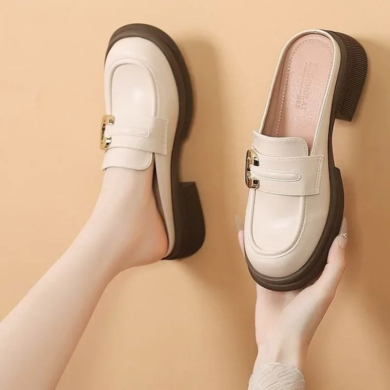 

С шлепанцами на каблуке, повседневная обувь, роскошная летняя обувь 2024, распродажа, водонепроницаемые женские тапочки небольшого размера 39, женские сандалии