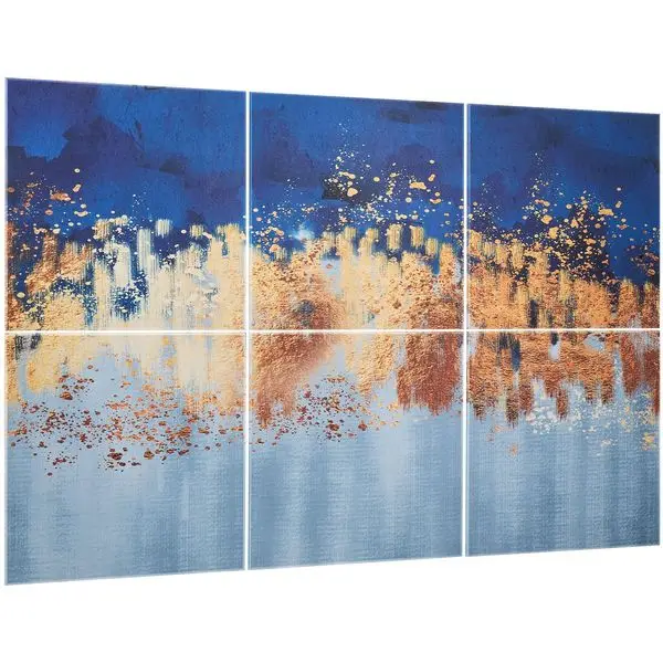 

6 Pack Art Acoustic Panels 23.6 x 23.6 inch Self Adhesive for Home Pastel