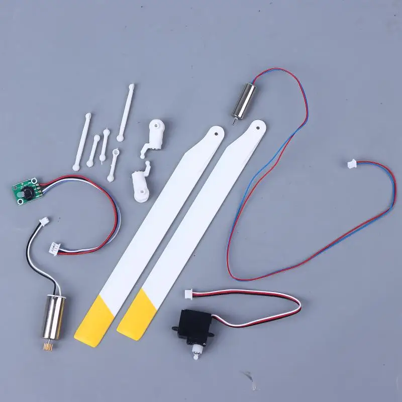 RC ERA C138 Bell 206 Helicopter Upgrade Parts-Main Rotor Blades, Servo Motor & Swashplate Kit for RC Model Repair