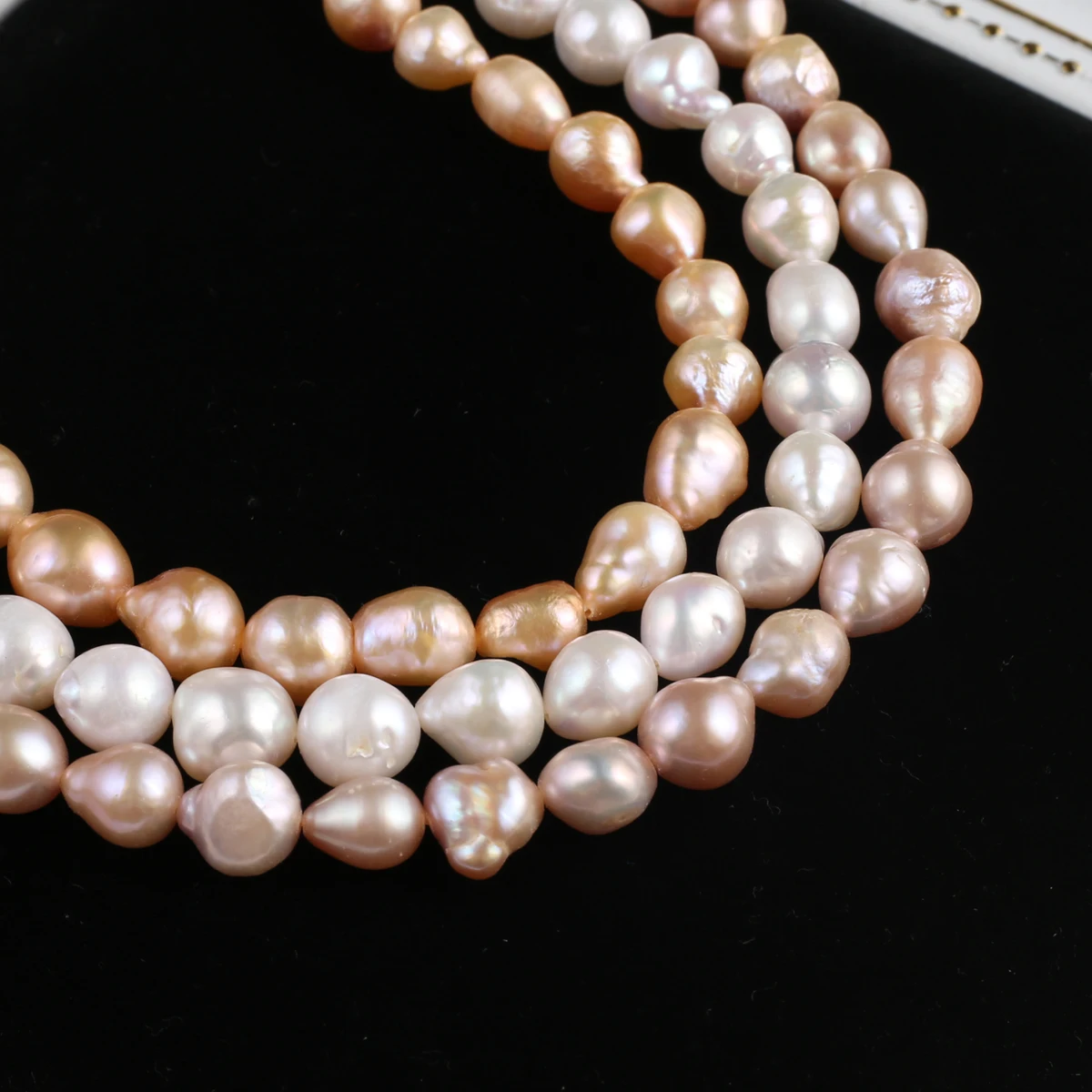 Natural Pearl Teardrop Beads Delicate Shape Elegant Appearance for DIY Jewelry Making Handmade Bracelet Necklace Length 36cm