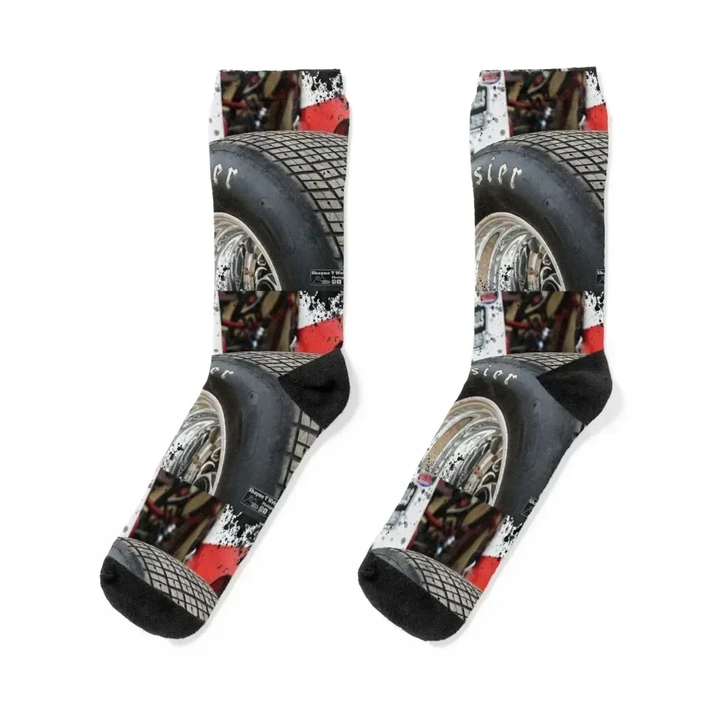 Hoosier Sprint car tire on show. Socks kawaii Toe sports basketball Hiking boots Men Socks Luxury Brand Women's