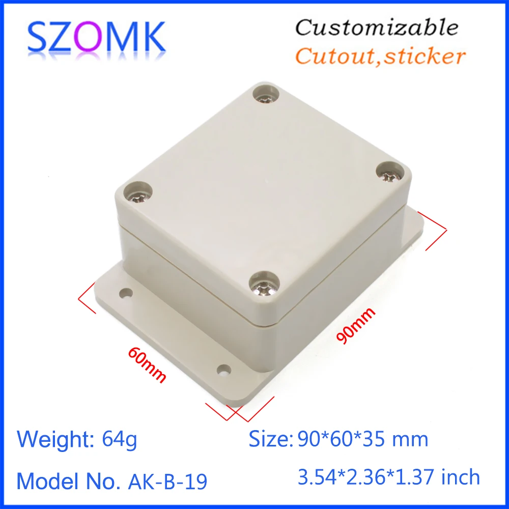 SZOMK 90*60*35 mm IP65 waterproof plastic electrical enclosure mini box