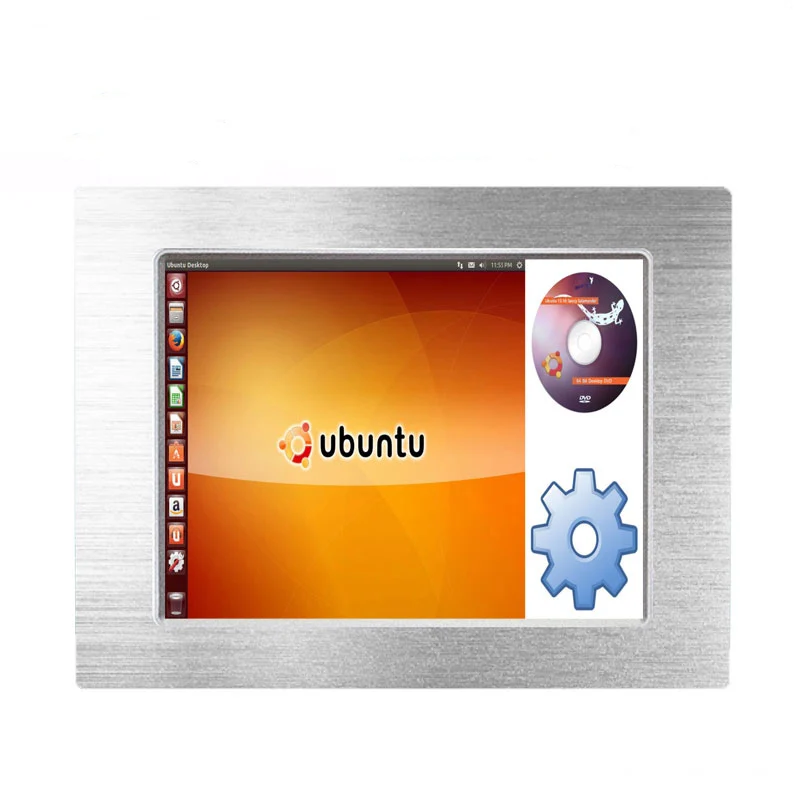 10.1" Industrial Touch Screen Panel PC with 2xLAN Gigabit Ethernet port for vending machine All In One Computer