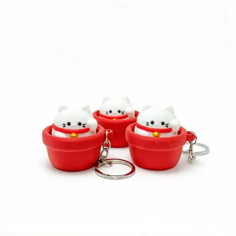 Finger-Button-Clicker Lustiger Keycap-Clicker Fidget-Schlüsselanhänger Weich Langsam Rückfedernd Antistress Druckentlastung Lustige Cartoon-Tiere – Detail 4