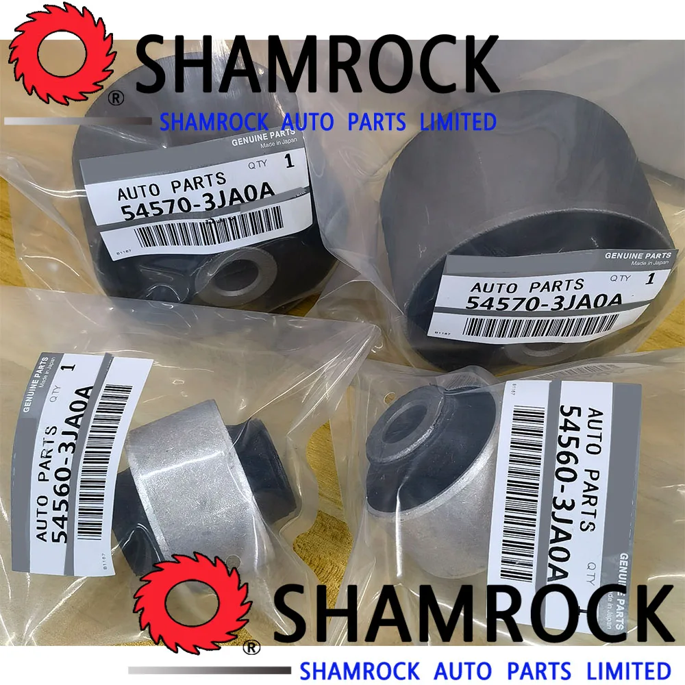 1SET 54570-3JA0A 545703JA0A 2PCS  54560-3JA0A 545603JA0A 2PCS BEARING BUSHING FRONT & REAR CONTROL ARM  FL 54501-JA00B  54501JA0