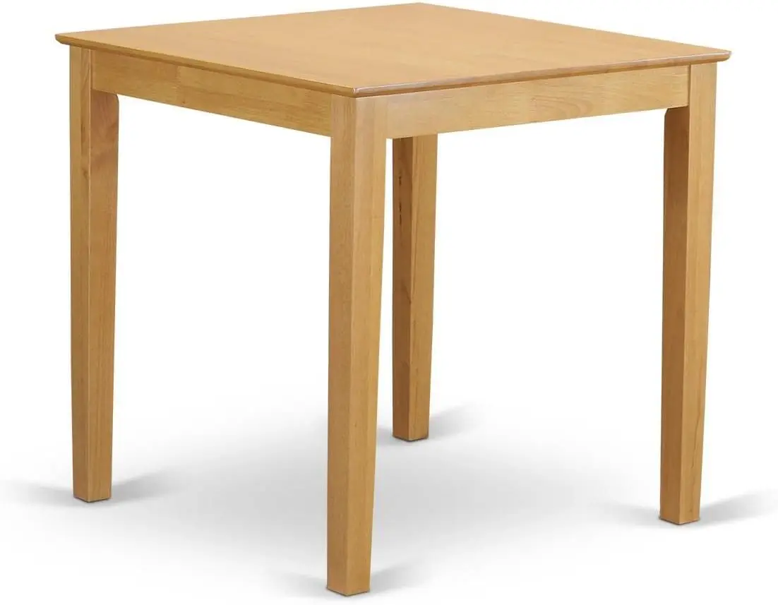 "Meja Counter Tinggi Pub Square PBT-BRN-T, 36x36 Inci, Coklat untuk Ruang Kompak"