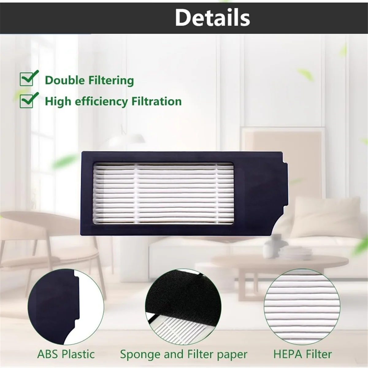 Ersatz-Staubbox für Ecovacs Deebot X1 Omni T10 Turbo Roboter-Staubsauger, Teile, Zubehör mit Filtern