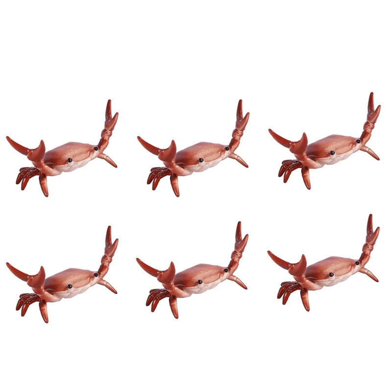 

6X New Japanese Creative Cute Crab Pen Holder Weightlifting Crabs Penholder Bracket Storage Rack Gift Stationery