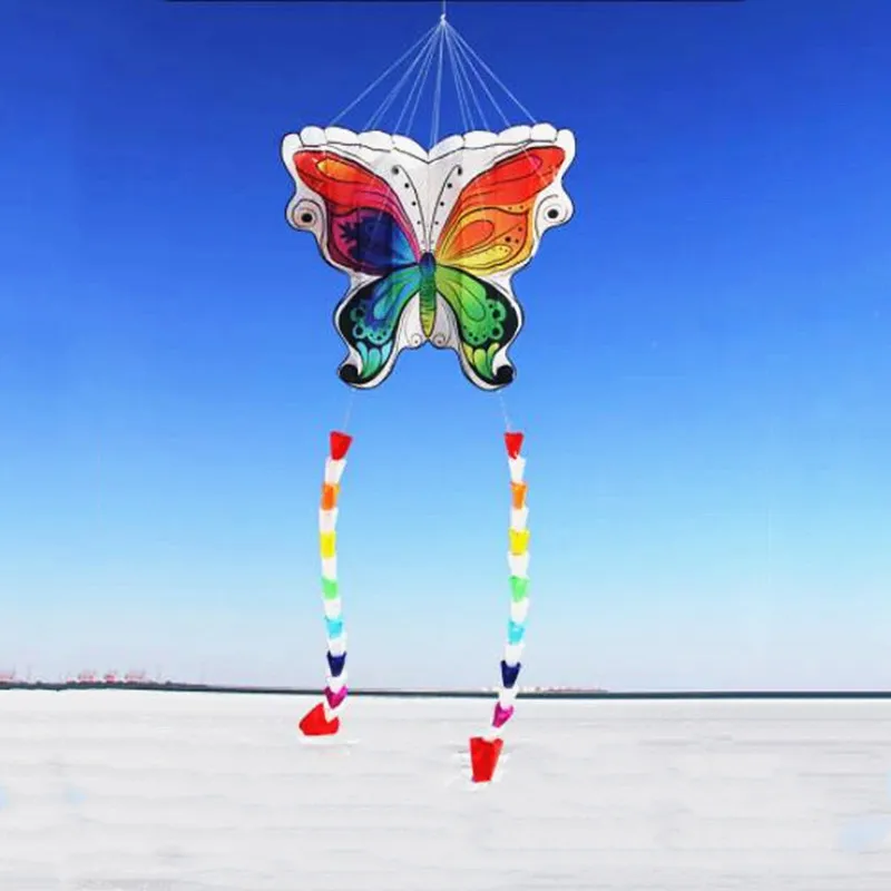 free shipping new kites flying butterfly kites nylon kites factory professional winds kites reel delta wing to fly kite handle