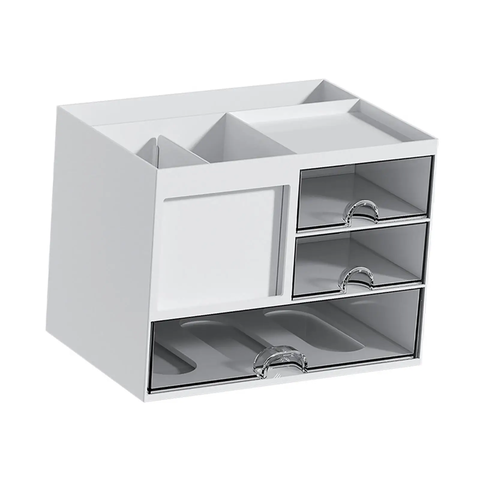 Large Capacity Drawer Makeup Organizer With Multiple Storage Space Makeup And Stationery Items ﻿ Smooth Edge