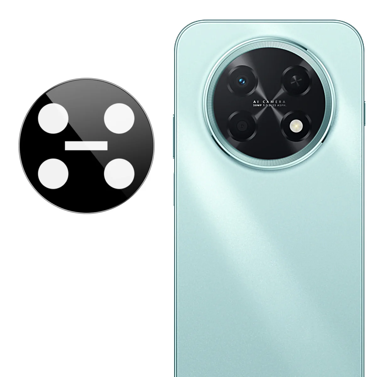 Verre d'objectif pour HUAWEI Enjoy 90 Pro Max nova 15 Max, film protecteur de caméra intégré IMAK