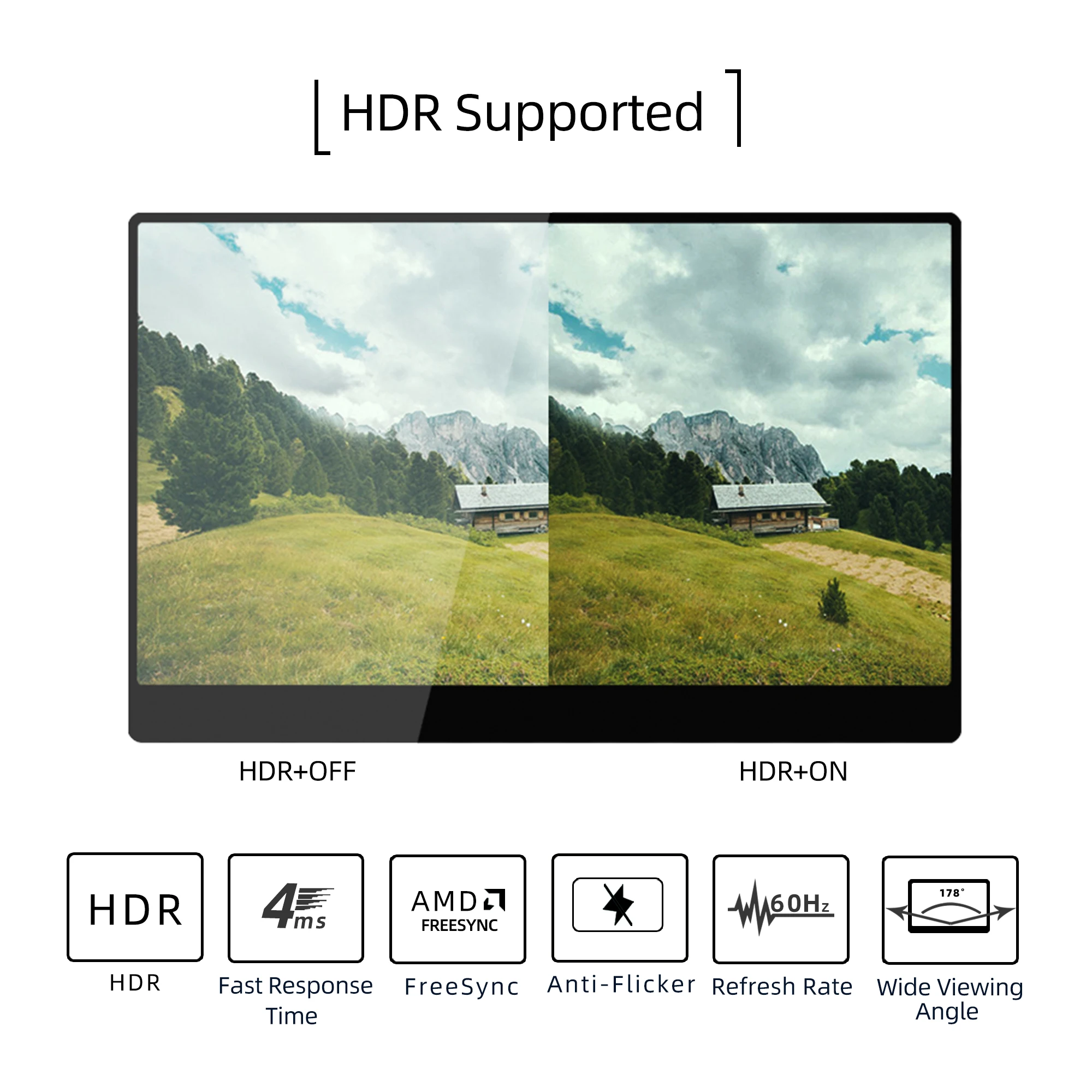 17.3 13.3นิ้ว2K แบบบาง15.6นิ้ว FHD 1080P IPS หน้าจอ Type-C HD PC สวิตช์โทรศัพท์จอ4K แบบพกพาสำหรับแล็ปท็อป