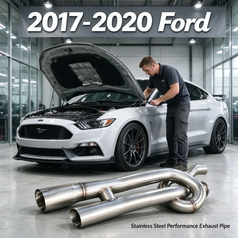 SKYLEY Equal Length Trombone Resonator for 2017-2020 Ford F150 Raptor Limited 3.5L HO EcoBoost Exhaust Replacement