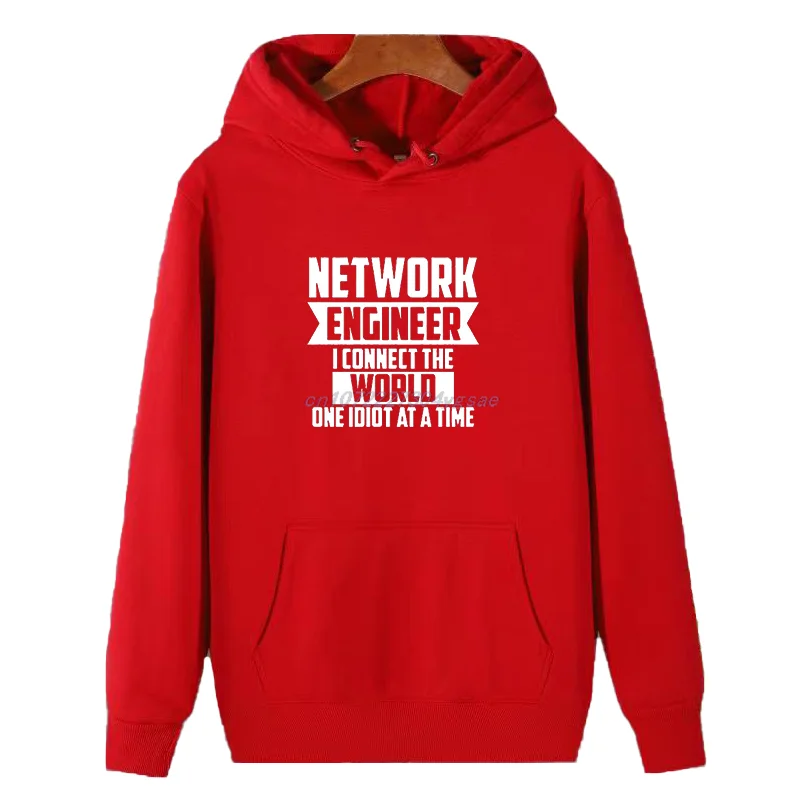 Network Engineer Connect The World Fashion Graphic Hooded Sweatshirts New In Hoodies & Sweatshirts Winter Thick Sweater Hoodie