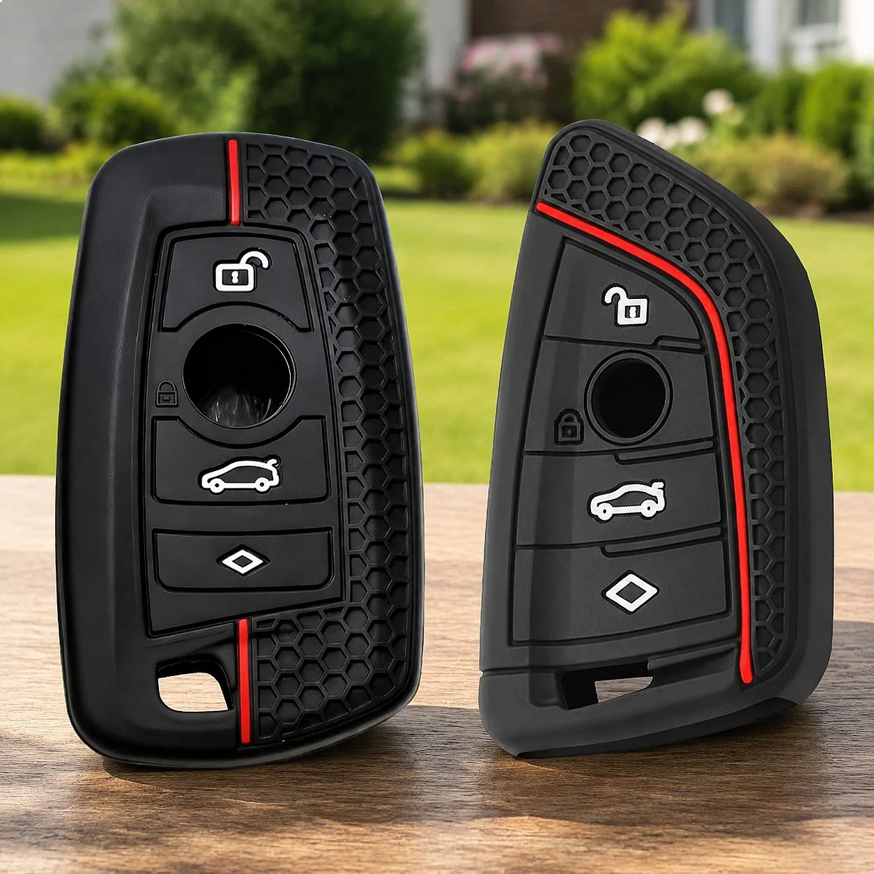 Silicone Car Remote Key Case Cover Shell Fob Holder for BMW X1 X3 X5 X6 Series 1 3 5 7 G20 G05 F15 IX3