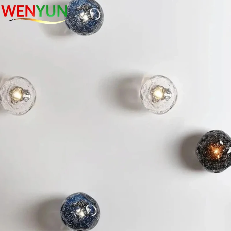 Lámpara de Pared de Diseño Nórdico Moderno WENYUN para Dormitorio, Lámpara de Pared Creativa para Decoración de Fondo de Sala de Estar, Lámpara de Pared para Pasillo