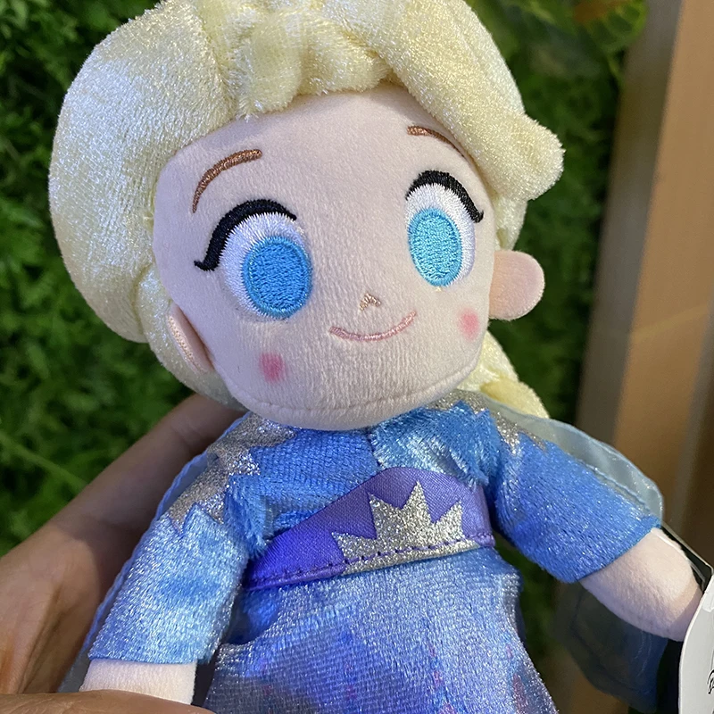 20cm Disney nuiMOs Plush Frozen Princess Elsa Anna Plush Toy Stylable Dress Up Dolls Stuffed Toy Children's Christmas Gifts