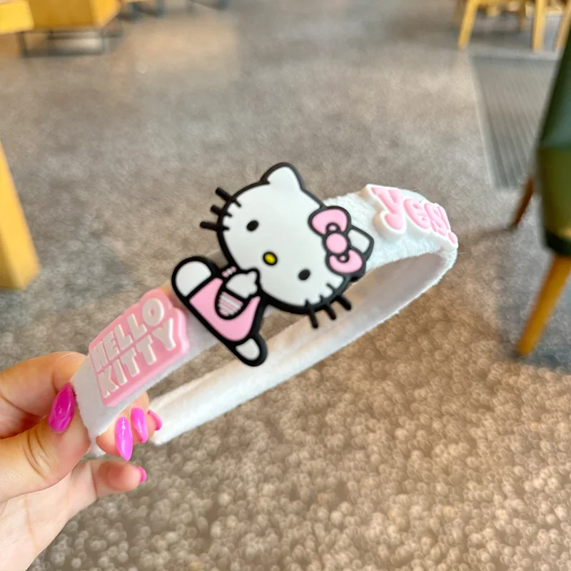 Nouveau Sanrio Hello Kitty bandeaux Yk2 puces de cheveux mignon cannelle fille Kawaii enfants cheveux accessoires enfants pour cadeaux