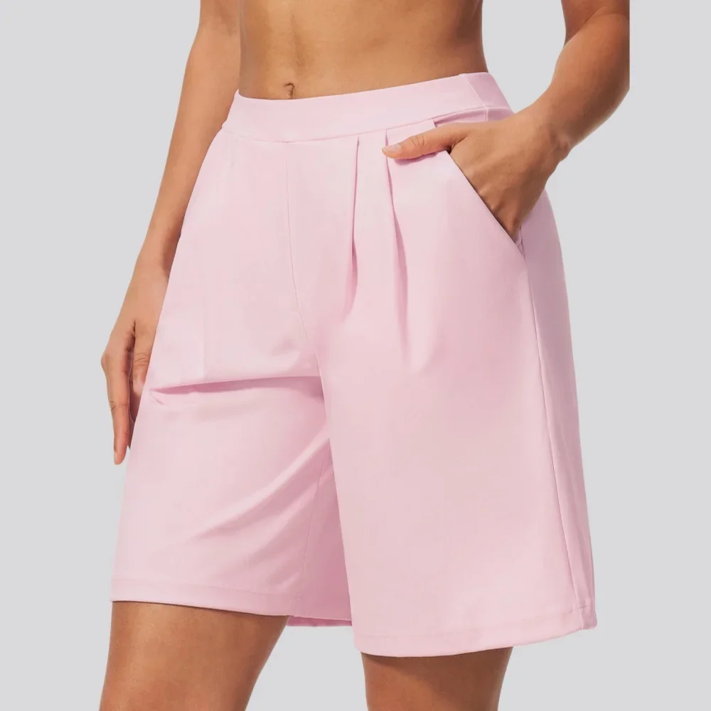 Running Sports Shorts Women High Waist Yoga Shorts Athletic Wear Women's Outdoor Breathable Fitness Cycling Workout Short Pants