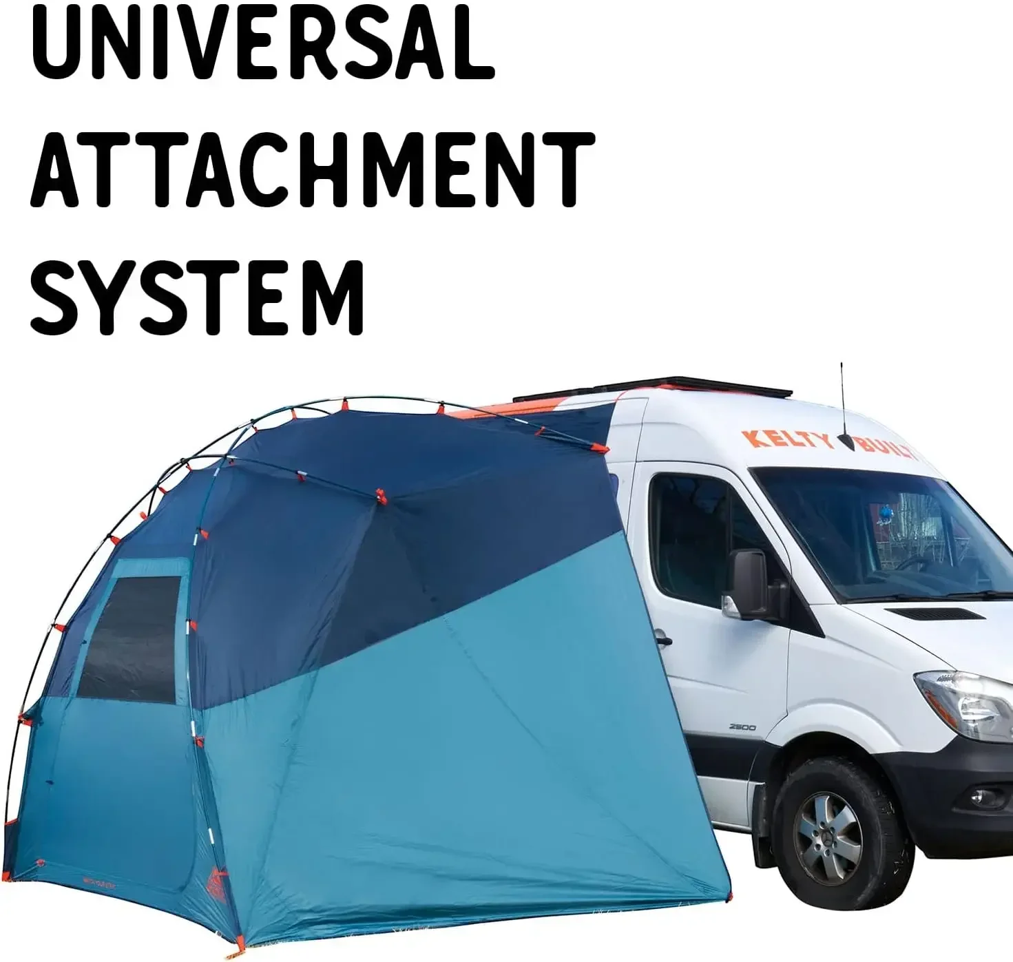 Overlanding Shelter - Universal Mount Car Camping Tent with Large Zippered Entry, Aluminum Frame, Adjustable Wal