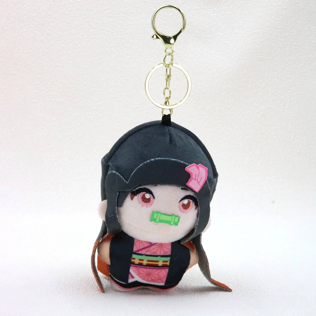 Kawaii Demon Slayer Plush Doll Keychain Cute Chibi Tanjirou Nezuko Collectible Pendant Anime Fan Gift view 6