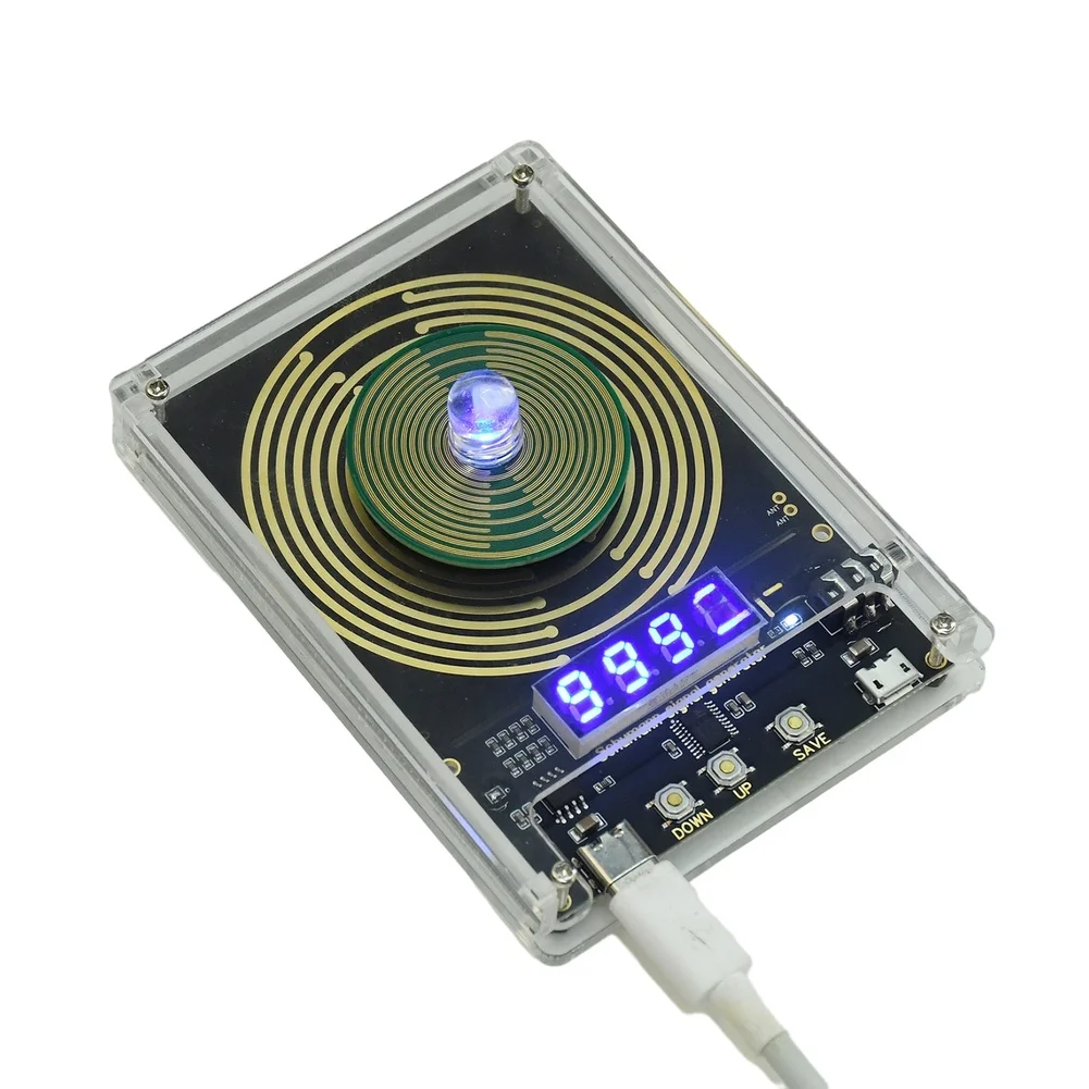 Earth Resonance For frequency Generator Adjustable 0.01 to 9999Hz Digital Readout USB-C Power Input 3.5mm Audio Output