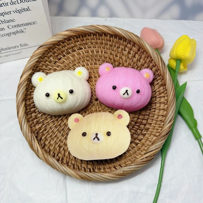 

Кавайные игрушки для сжимания головы медведя, медленный отскок, игрушки для снятия стресса, вентиляция и снятие стресса, маленькие игрушки, мягкая игрушка для снятия стресса, игрушки Figet