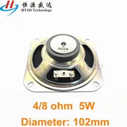 4 Inch Portable Audio Speakers Column Full Range Music Sound Speaker 4Ohms 8 Ohm 5W 4R 8R 102MM Loudspeaker DIY For Home Theater