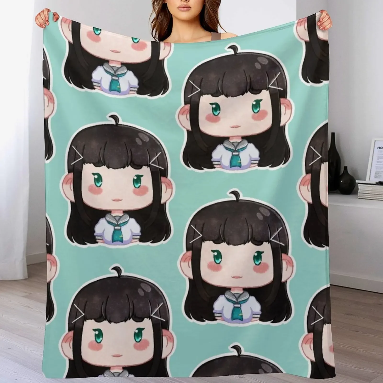 

Love Live sunshine!! - Dia Kurosawa Throw Blanket manga For Decorative Sofa Hairy Sleeping Bag Blankets