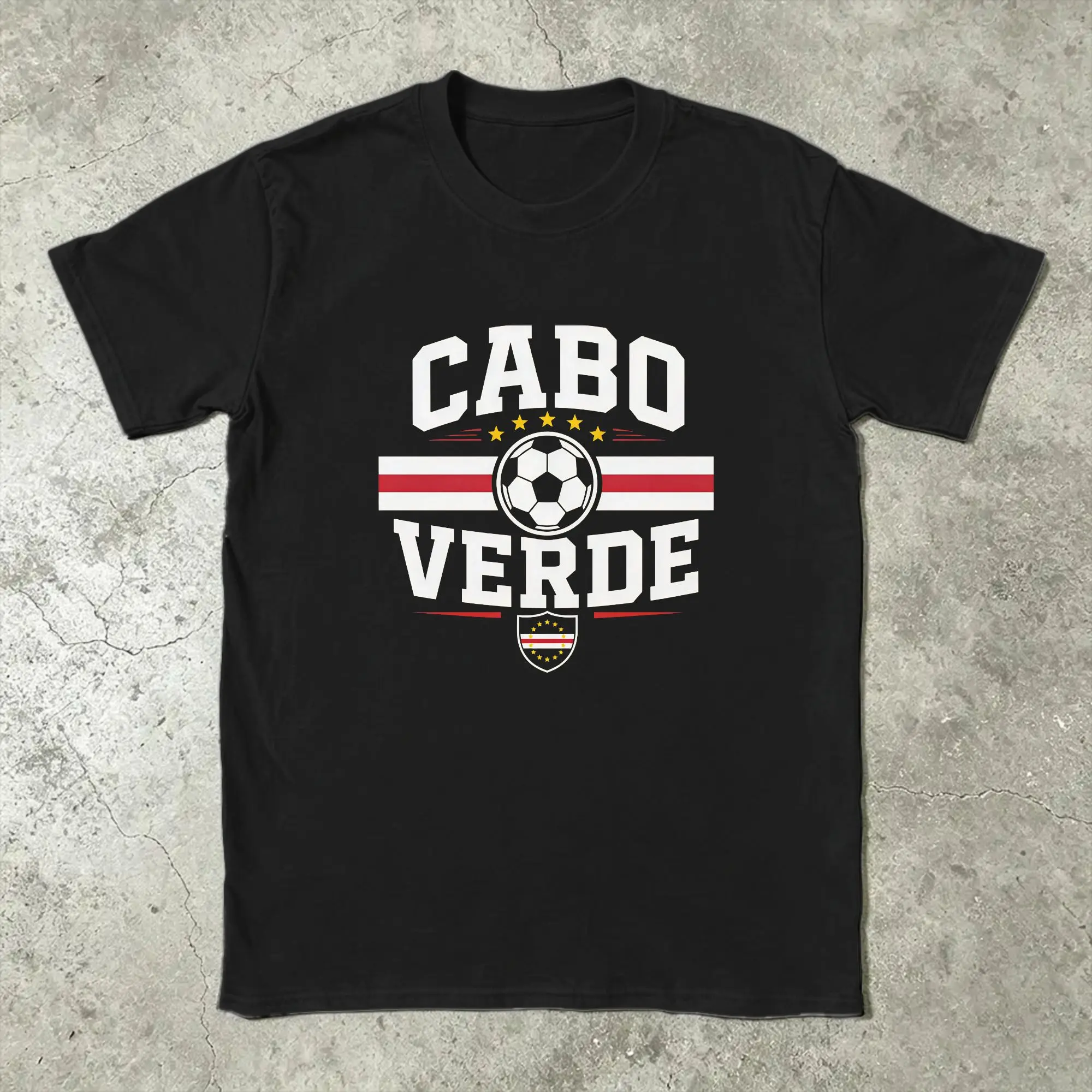 Men T-Shirts Cape Verde Vozinha #1 Goalkeeper Jersey Funny Pure Cotton Tees Short Sleeve  T Shirts Crew Neck Clothes Gift