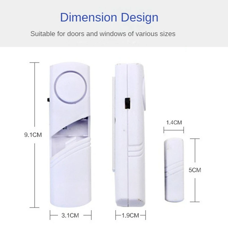 Электронная сигнализация для окон, датчик защиты от кражи окон, охранная сигнализация, охранная сигнализация для дверей