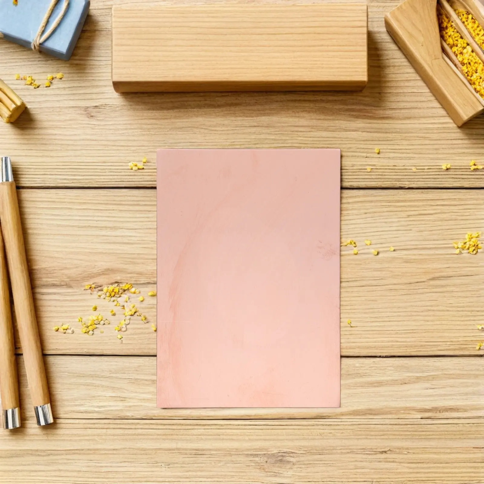 Copper Sheet Plate 0.5mmx100mmx200mm for Jewelry Making Embossing Metal Copper Sheet for DIY Crafts Metal Sheets