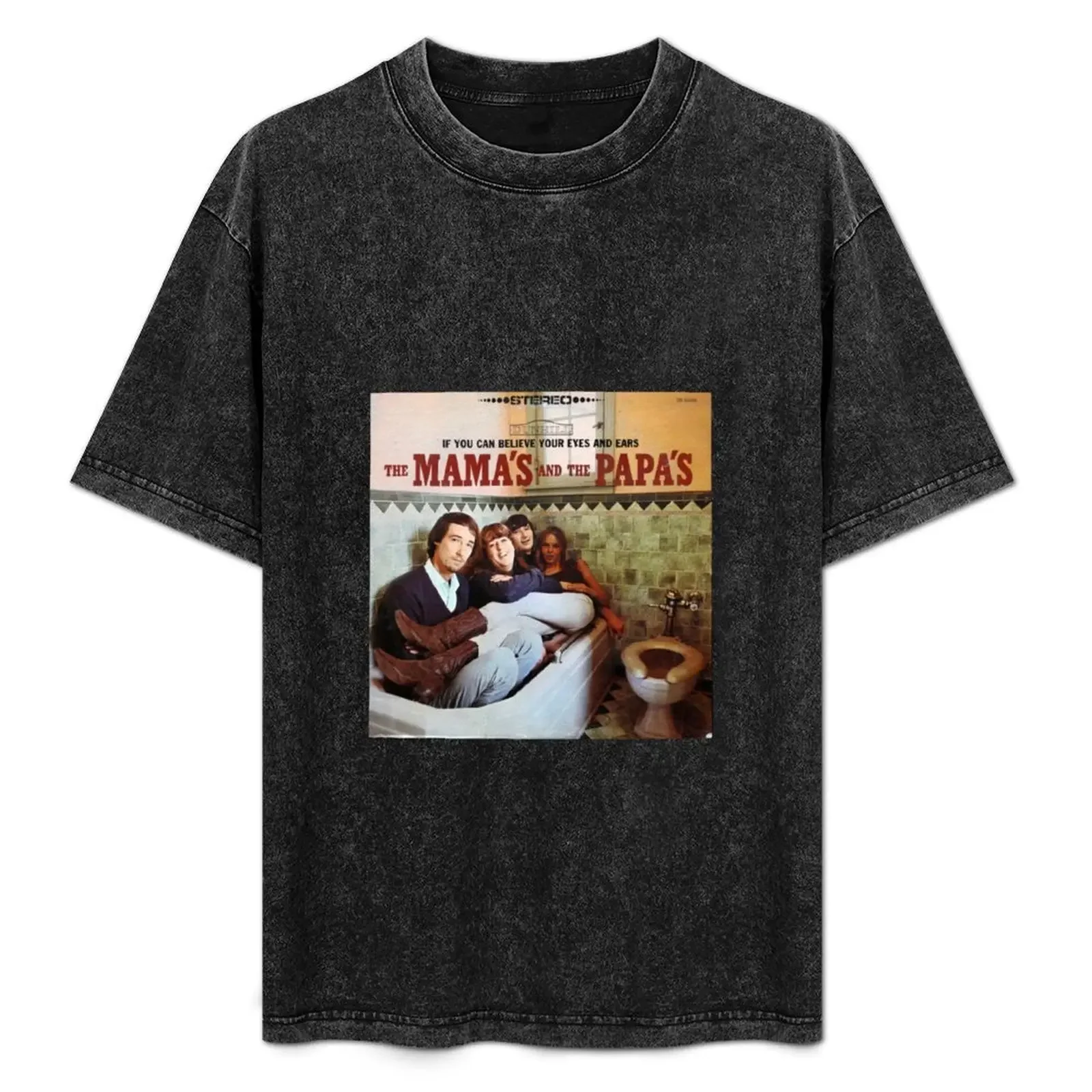 the Mama's and the Papa's T-Shirt Simple Solid Color Crew Neck Tee