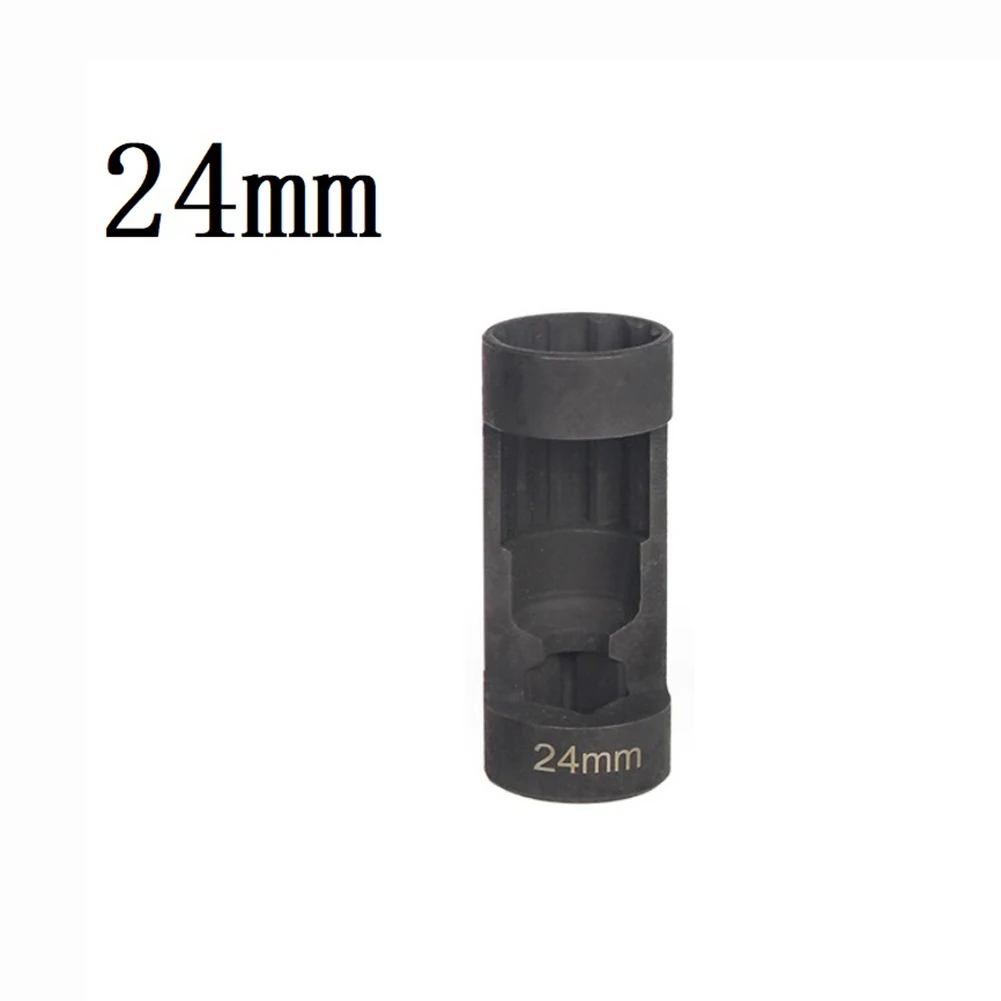 12ポイントサスペンションストラットナットソケット 1個 1/2インチドライブ 18‑24mm クロムバナジウム鋼 簡単に取り外せるストラットナットソケット