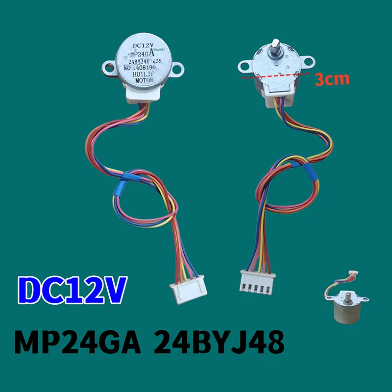 Ratio 64:1 For Single Chip Microcomputer/Camera Monitoring 4-Phase 5-Wire DC Gear Stepper Motor 12V 24BYJ48 Reduction Motor