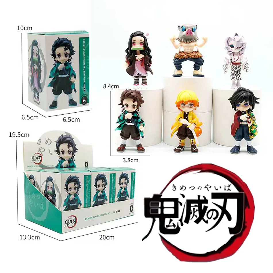 الملاك صندوق أعمى شيطان القاتل كيميتسو نو يابا الشكل كامادو تانجيرو أكشن أجاتسوما زينيتسو Nezuko المحارب البلاستيكية لعبة مجسمة