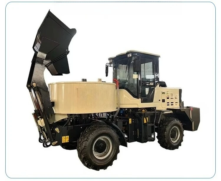 New Mini Self-Loading Concrete Mixer Truck 2-5 Cubic Meters Capacity Featuring Pump Engine Gearbox From Manufacturing Plant