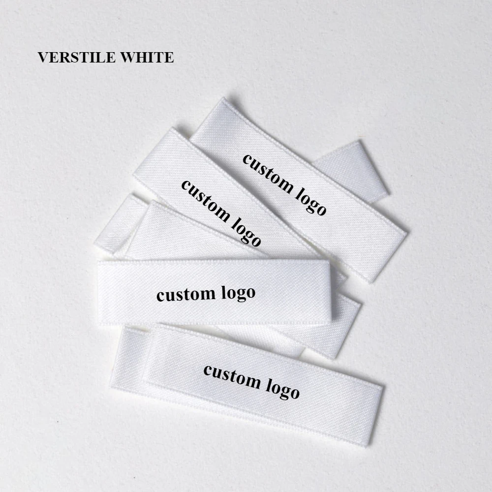 200 قطعة من الملصقات المطبوعة المخصصة ذات الملمس الناعم للملابس، 4 خيارات ألوان، مزيج من القطن البولي، علامة الملابس لملابس الأطفال، المنسوجات المنزلية #5