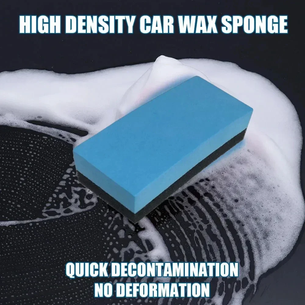 Car Ceramic Coating Sponge Applicator Glass Nano Wax Coat Sponge Wax Polishing Tire Brush Car Cleaning Tool Auto Accessories