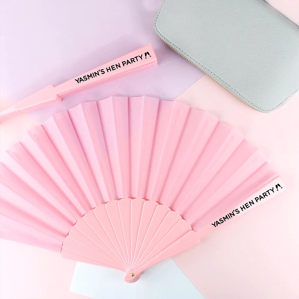 Personalized Hand Fans Bridesmaid Gifts Summer Pool Party Favors Hen Party Wedding Decor Bachelorett Parti Gifts Fan Tea Party