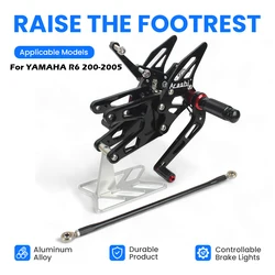 Motorcycle Accessories CNC Adjustable Rear Set Rearsets Footrest Foot Rest For YAMAHA R6 2003 2004 2005